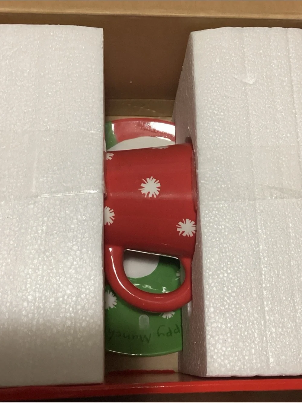 Hallmark Red and Green Santa Snack Set - Festive Mug & Plate